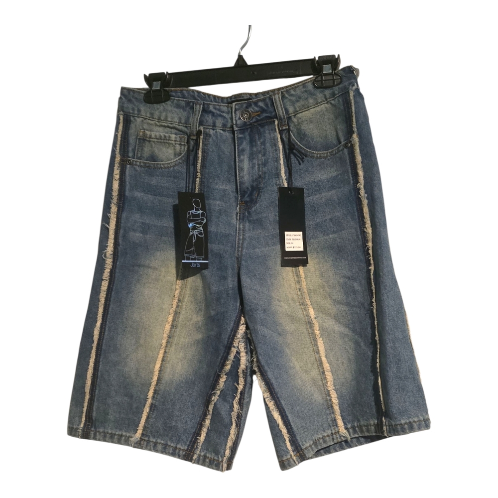 Aime Leon Dore Distressed Blue Jean Shorts